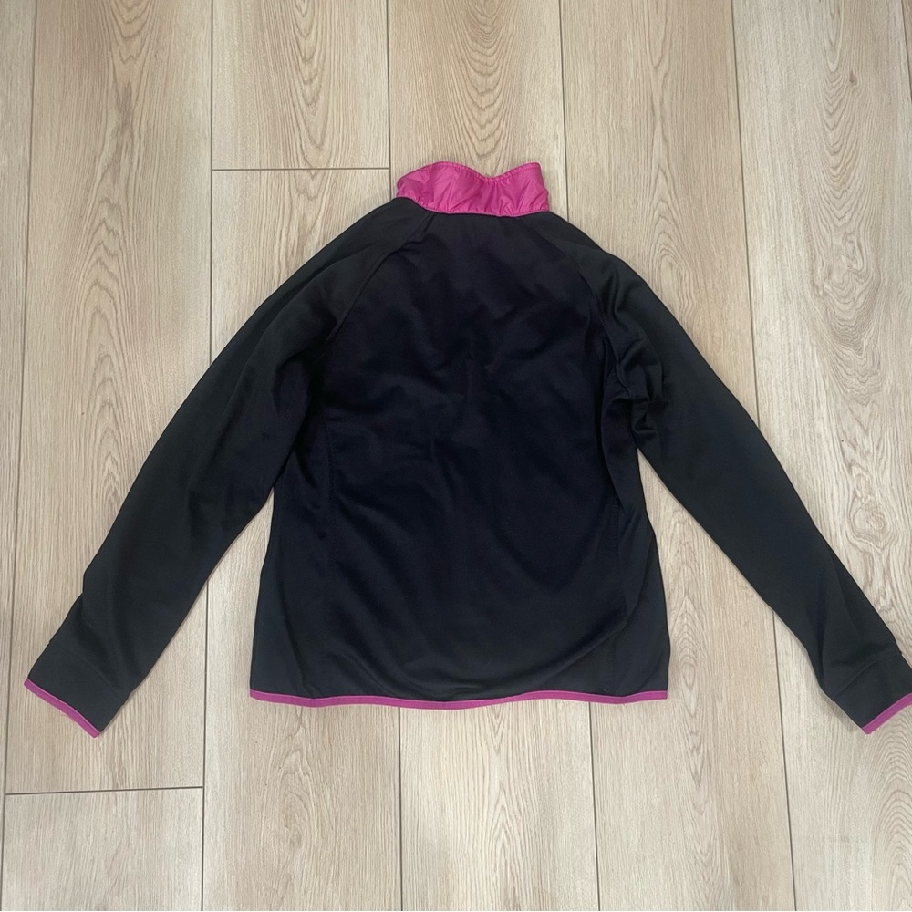 New Balance Jacket Fleece Lined Pink and Black Full Zip Large Running Walking - Picture 6 of 6